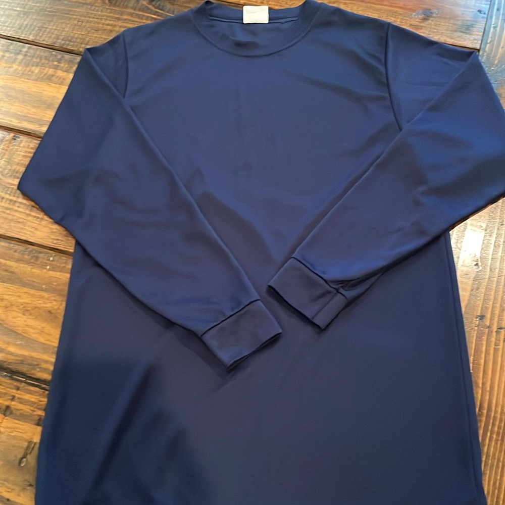 Long sleeve drift navy shirt. Excellent condition. YL. Navy blue.